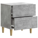 vidaXL Éjjeliszekrény 2 pcs Betonszürke 43 x 34,5 x 48 cm Szerelt Fa