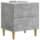 vidaXL Éjjeliszekrény 2 pcs Betonszürke 43 x 34,5 x 48 cm Szerelt Fa