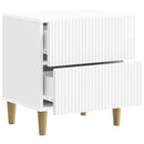 vidaXL Éjjeliszekrény fiókkal 2 pcs Magasfényű Fehér 43 x 34,5 x 48 cm