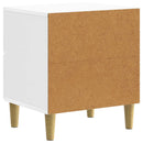 vidaXL Éjjeliszekrény fiókkal 2 pcs Magasfényű Fehér 43 x 34,5 x 48 cm