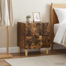 vidaXL Éjjeliszekrény 2 pcs Füstös Tölgy 43 x 34,5 x 48 cm Szerelt Fa