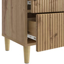 vidaXL Éjjeliszekrény fiókkal 2 pcs Kézműves Tölgy 43 x 34,5 x 48 cm
