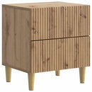 vidaXL Éjjeliszekrény fiókkal 2 pcs Kézműves Tölgy 43 x 34,5 x 48 cm
