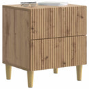 vidaXL Éjjeliszekrény fiókkal 2 pcs Kézműves Tölgy 43 x 34,5 x 48 cm