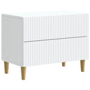 vidaXL Éjjeliszekrény fiókkal Fehér 62 x 34,5 x 48 cm Szerelt Fa