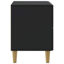 vidaXL Éjjeliszekrény fiókkal Fekete 62 x 34,5 x 48 cm Szerelt Fa