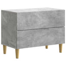 vidaXL Éjjeliszekrény fiókkal Betonszürke 62 x 34,5 x 48 cm Szerelt Fa