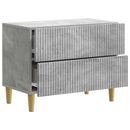 vidaXL Éjjeliszekrény fiókkal Betonszürke 62 x 34,5 x 48 cm Szerelt Fa