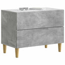 vidaXL Éjjeliszekrény fiókkal Betonszürke 62 x 34,5 x 48 cm Szerelt Fa