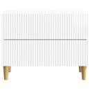 vidaXL Éjjeliszekrény Magasfényű Fehér 62 x 34,5 x 48 cm Szerelt Fa