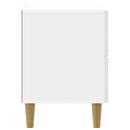 vidaXL Éjjeliszekrény Magasfényű Fehér 62 x 34,5 x 48 cm Szerelt Fa