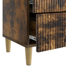vidaXL Éjjeliszekrény Füstös Tölgy 62 x 34,5 x 48 cm Szerelt Fa