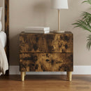 vidaXL Éjjeliszekrény Füstös Tölgy 62 x 34,5 x 48 cm Szerelt Fa