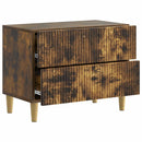 vidaXL Éjjeliszekrény Füstös Tölgy 62 x 34,5 x 48 cm Szerelt Fa