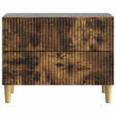 vidaXL Éjjeliszekrény Füstös Tölgy 62 x 34,5 x 48 cm Szerelt Fa
