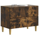 vidaXL Éjjeliszekrény Füstös Tölgy 62 x 34,5 x 48 cm Szerelt Fa