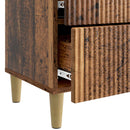 vidaXL Éjjeliszekrény fiókkal Antik Fa 62 x 34,5 x 48 cm Szerelt Fa
