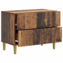 vidaXL Éjjeliszekrény fiókkal Antik Fa 62 x 34,5 x 48 cm Szerelt Fa