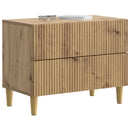 vidaXL Éjjeliszekrény Kézműves Tölgy 62 x 34,5 x 48 cm Szerelt Fa