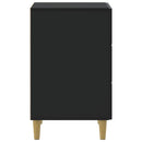 vidaXL Éjjeliszekrény fiókkal Fekete 43 x 41 x 66,5 cm Szerelt Fa