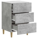 vidaXL Éjjeliszekrény fiókkal Betonszürke 43 x 41 x 66,5 cm Szerelt Fa
