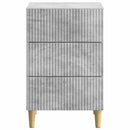 vidaXL Éjjeliszekrény fiókkal Betonszürke 43 x 41 x 66,5 cm Szerelt Fa