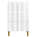 vidaXL Éjjeliszekrény Magasfényű Fehér 43 x 41 x 66,5 cm Szerelt Fa