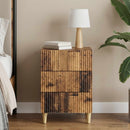 vidaXL Éjjeliszekrény fiókkal Antik Fa 43 x 41 x 66,5 cm Szerelt Fa