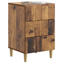 vidaXL Éjjeliszekrény fiókkal Antik Fa 43 x 41 x 66,5 cm Szerelt Fa