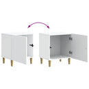 vidaXL Éjjeliszekrény 2 pcs Fehér 43 x 34,5 x 50 cm Szerelt Fa