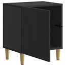 vidaXL Éjjeliszekrény 2 pcs Fekete 43 x 34,5 x 50 cm Szerelt Fa