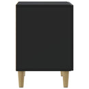 vidaXL Éjjeliszekrény 2 pcs Fekete 43 x 34,5 x 50 cm Szerelt Fa