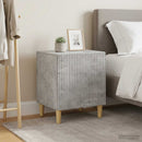 vidaXL Éjjeliszekrény 2 db Betonszürke 43 x 34,5 x 50 cm Szerelt Fa