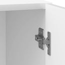vidaXL Éjjeliszekrény 2 db Magasfényű Fehér 43 x 34,5 x 50 cm