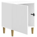 vidaXL Éjjeliszekrény 2 db Magasfényű Fehér 43 x 34,5 x 50 cm