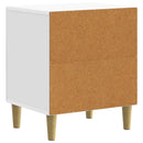 vidaXL Éjjeliszekrény 2 db Magasfényű Fehér 43 x 34,5 x 50 cm