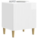 vidaXL Éjjeliszekrény 2 db Magasfényű Fehér 43 x 34,5 x 50 cm