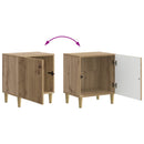 vidaXL Éjjeliszekrény 2 pcs Kézműves Tölgy 43 x 34,5 x 50 cm