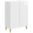 vidaXL Széf Magasfényű Fehér 66 x 34,5 x 90 cm Szerelt Fa