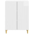 vidaXL Széf Magasfényű Fehér 66 x 34,5 x 90 cm Szerelt Fa