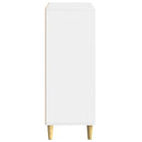 vidaXL Széf Magasfényű Fehér 66 x 34,5 x 90 cm Szerelt Fa