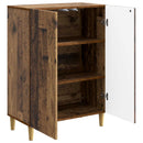 vidaXL Széf Antik Fa 66 x 34,5 x 90 cm Szerelt Fa