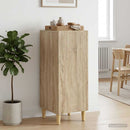 vidaXL Széf Sonoma Tölgy 33 x 34,5 x 90 cm Szerelt Fa
