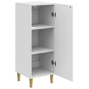 vidaXL Széf Magasfényű Fehér 33 x 34,5 x 90 cm Szerelt Fa
