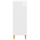 vidaXL Széf Magasfényű Fehér 33 x 34,5 x 90 cm Szerelt Fa