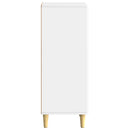 vidaXL Széf Magasfényű Fehér 33 x 34,5 x 90 cm Szerelt Fa