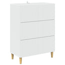 vidaXL Fiókos szekrény Fehér 66 x 34,5 x 90 cm Szerelt Fa