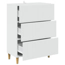 vidaXL Fiókos szekrény Fehér 66 x 34,5 x 90 cm Szerelt Fa