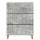 vidaXL Fiókos szekrény Betonszürke 66 x 34,5 x 90 cm Szerelt Fa