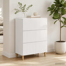 vidaXL Fiókos szekrény Magasfényű Fehér 66 x 34,5 x 90 cm Szerelt Fa